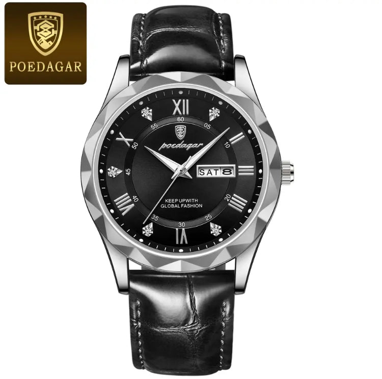 POEDAGAR-Relógio de pulso masculino de luxo