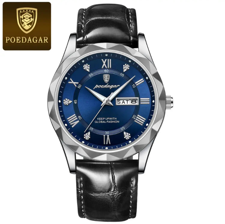 POEDAGAR-Relógio de pulso masculino de luxo
