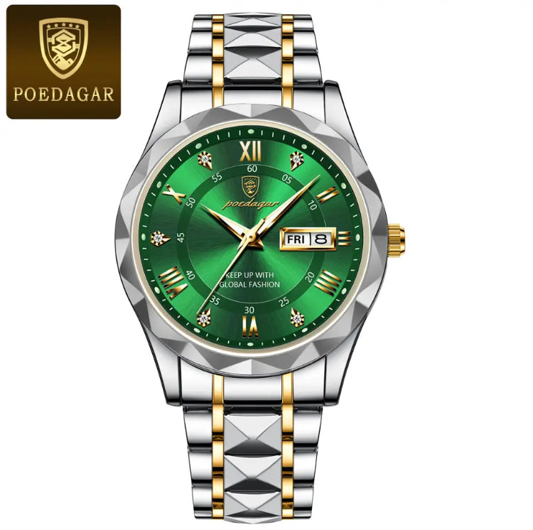 POEDAGAR-Relógio de pulso masculino de luxo