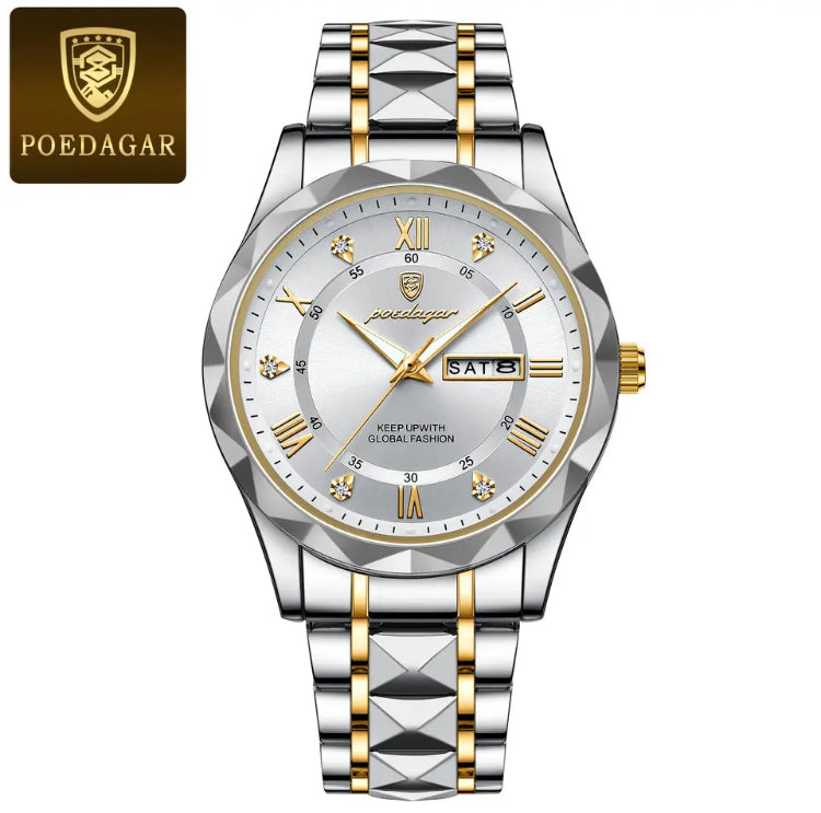 POEDAGAR-Relógio de pulso masculino de luxo